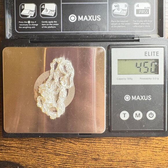 VTG Solid Sterling Silver 925 Twisted Cable Chain Necklace Size 19.5" Length - Picture 9 of 11